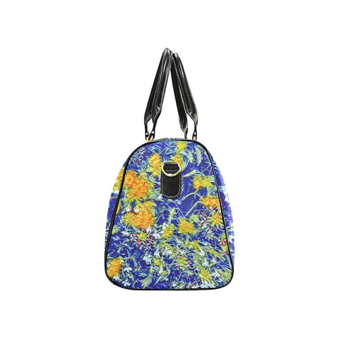 'Summer Basket' Nylon Duffle with Faux Leather Trim