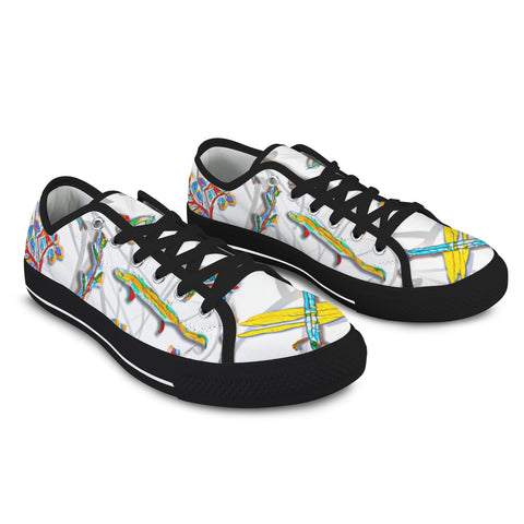 'Evolution' (Black Trim) Seattle Low Top Women's Shoes (Model 1013-6)