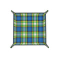 'Yorkshire Tartan' Leather Trinket Tray