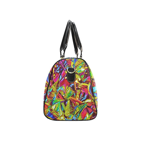 'Tropique' Nylon Duffle with Faux Leather Trim
