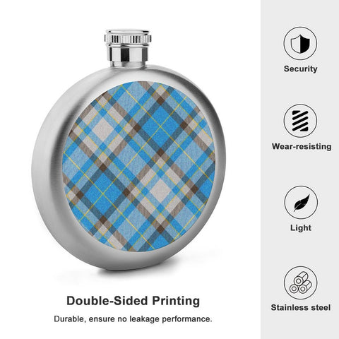 'Yorkshire Marine' (Slant)  Hip Flask
