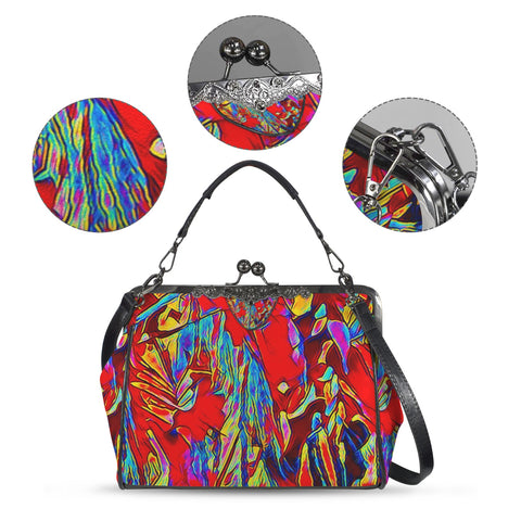 'Soulwood' Faux Leather Kisslock Handbag Crossbody