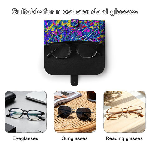 'Agapanthus' Faux Leather Glasses Case