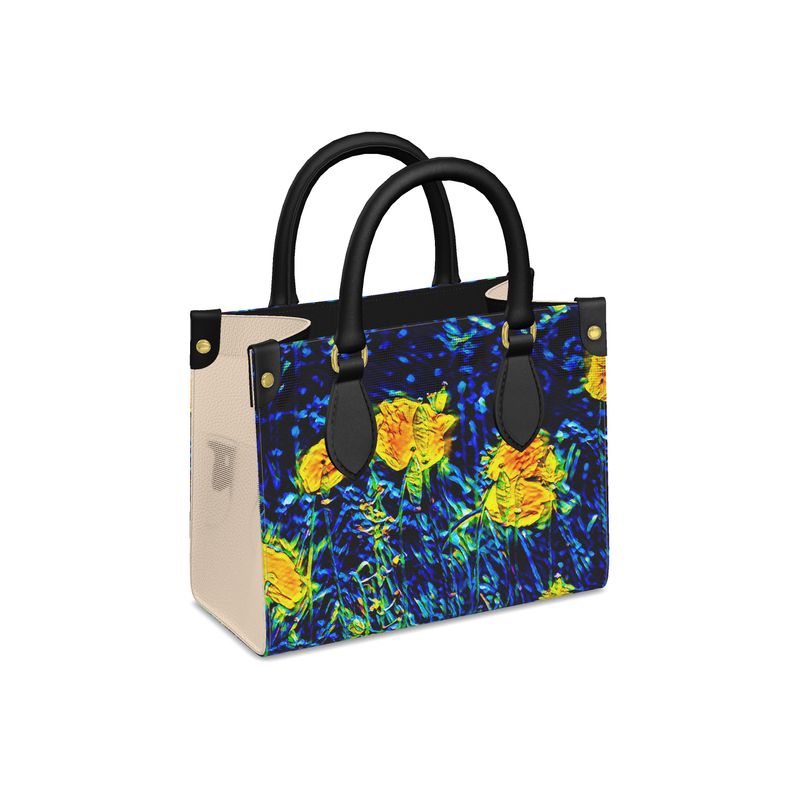 'Wild Poppies' Mini Shopper (Cream)