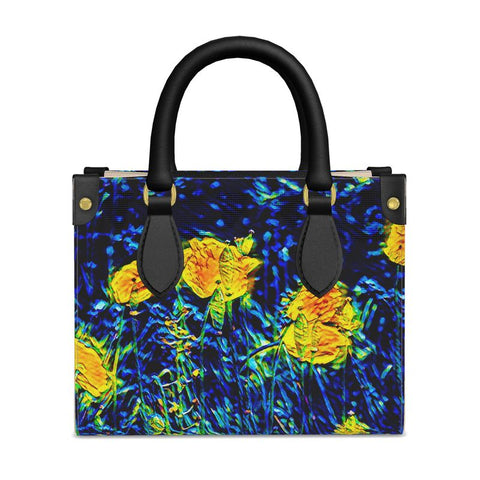 'Wild Poppies' Mini Shopper (Cream)