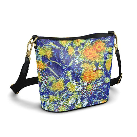 'Summer Basket Azure' Shoulder Tote