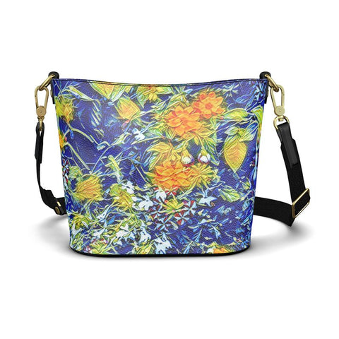 'Summer Basket Azure' Shoulder Tote