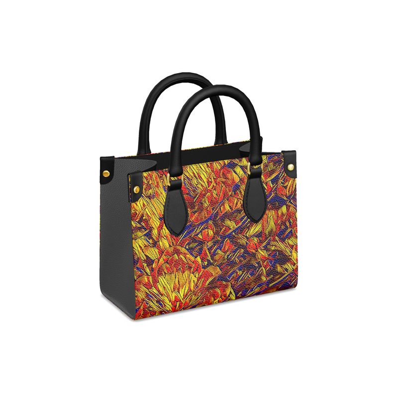 'Peony Royale' Mini Shopper (Charcoal)