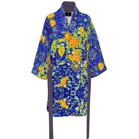 'Summer Basket Azure' Kimono (£99.75-£235)