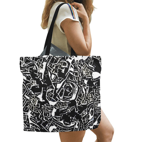 'Liquorice' Large Canvas Tote
