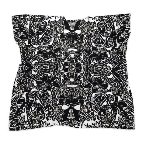 'Liquorice' Poly Scarf Squre