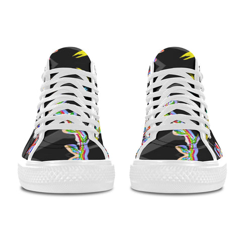 'Regenesis' (Black Edit - White Trim) Vancouver Canvas Boots