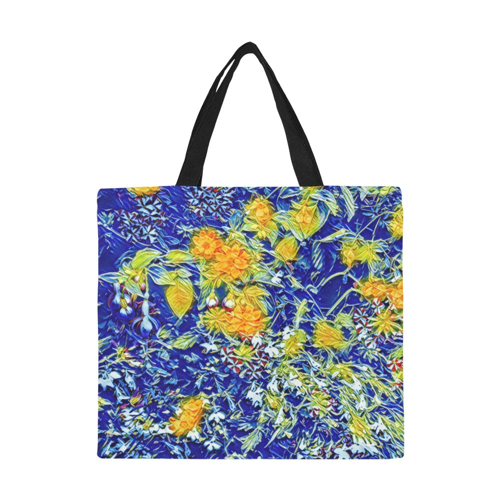'Summer Basket' Large Canvas Tote