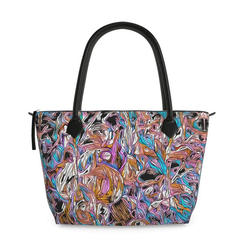 'Psychedelique' Zipped Tote