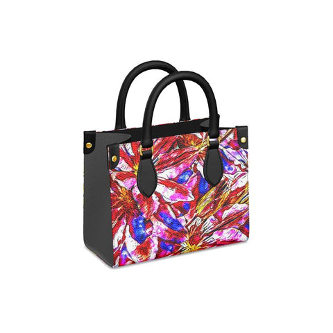 'Clematis Cerise' Mini-Shopper (Charcoal)