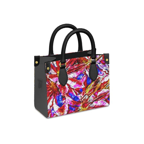'Clematis Cerise' Mini-Shopper (Charcoal)