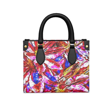 'Clematis Cerise' Mini-Shopper (Charcoal)