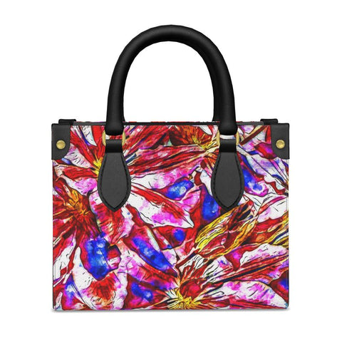 'Clematis Cerise' Mini-Shopper (Charcoal)