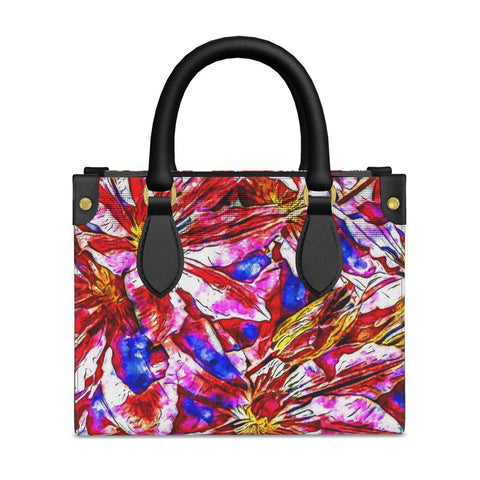 'Clematis Cerise' Mini-Shopper (Charcoal)