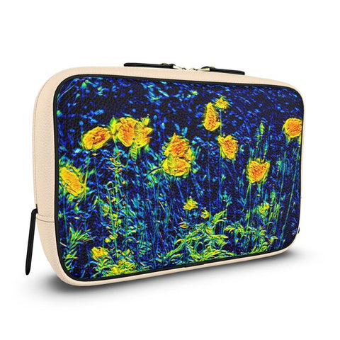 'Wild Poppies' Washbag (Cream)