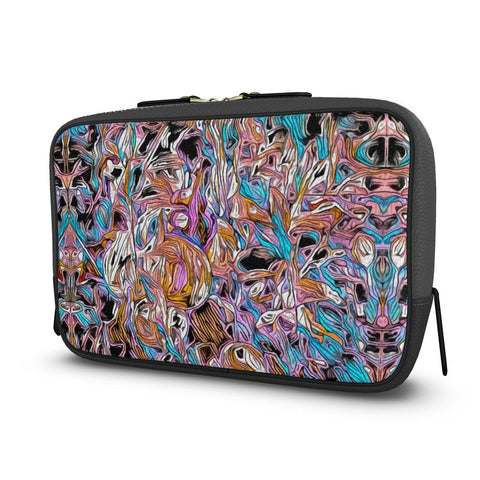 'Psychedelique' Washbag (Charcoal)
