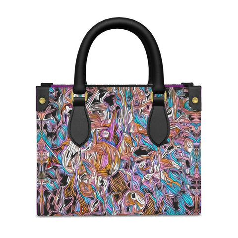 'Psychedelique' Mini Shopper (Blackcurrant).
