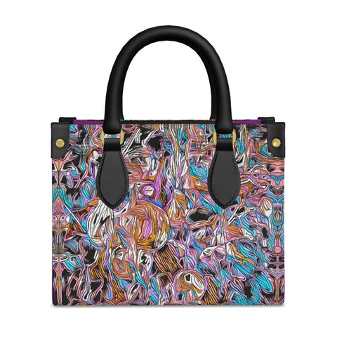 'Psychedelique' Mini Shopper (Blackcurrant).