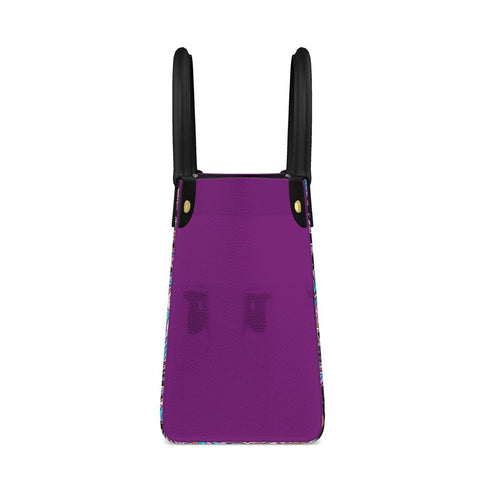 'Psychedelique' Mini Shopper (Blackcurrant).
