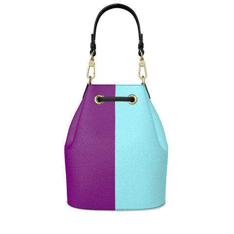 'Psychedelique' Bucket (Blackcurrant/Duck Egg))