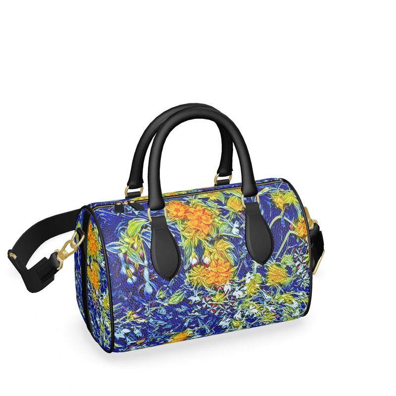 'Summer Basket Azure' Mini-Duffle