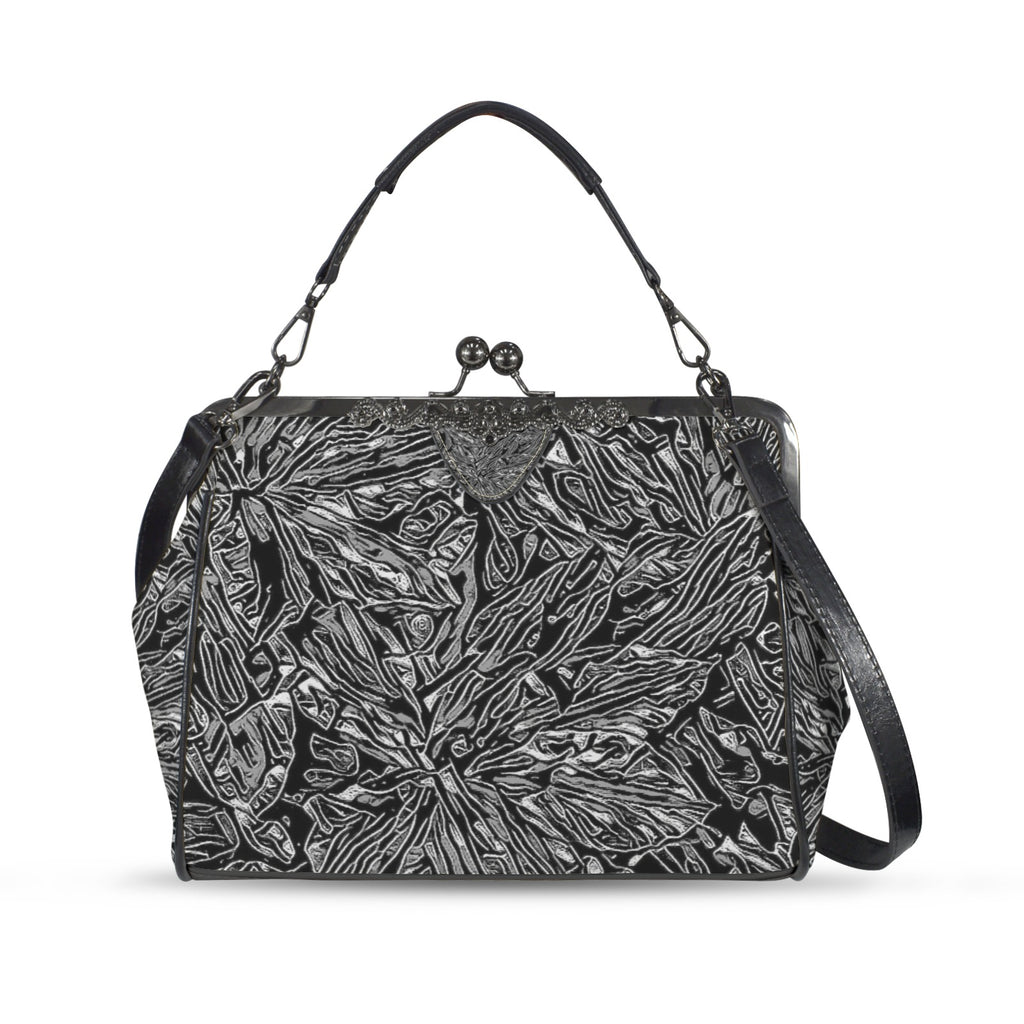 'Filament' Faux Leather Kisslock Handbag Crossbody