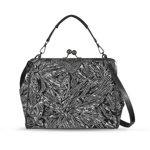 'Filament' Faux Leather Kisslock Handbag Crossbody