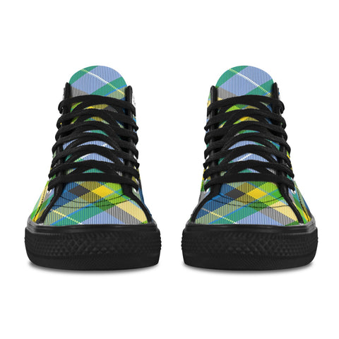 'Yorkshire Tartan' (Slant - Black Trim) Vancouver Canvas Boots