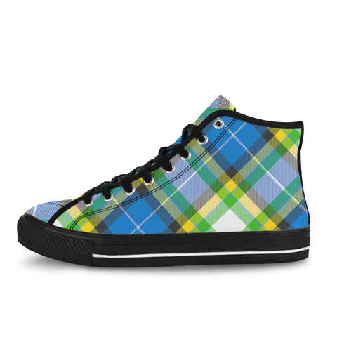 'Yorkshire Tartan' (Slant - Black Trim) Vancouver Canvas Boots