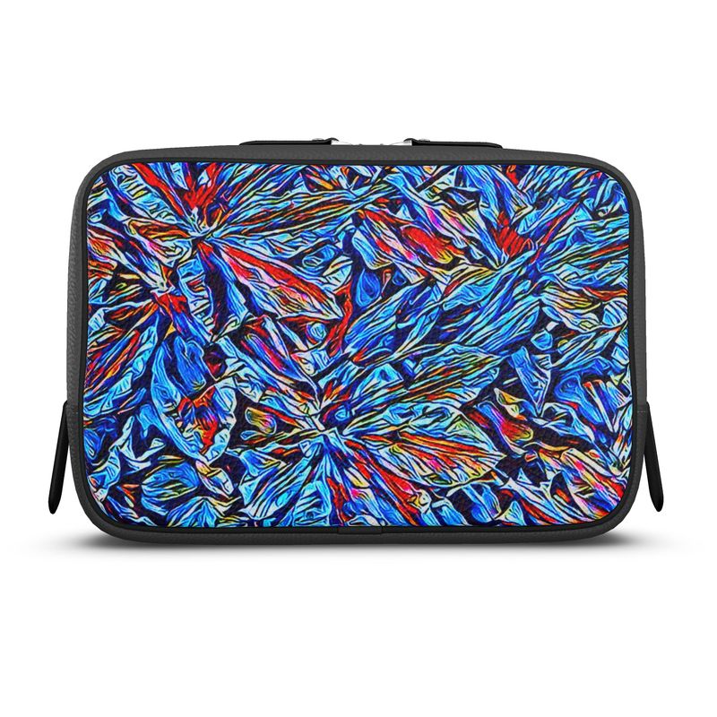 'Clematis Sapphire' Washbag (Charcoal_