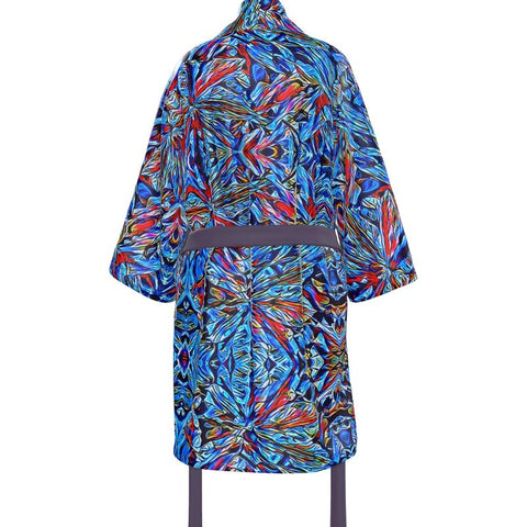 'Clematis Sapphire' Kimono