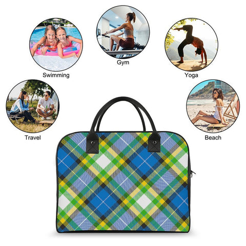'Yorkshire Tartan' (Slant) Nylon Holdall
