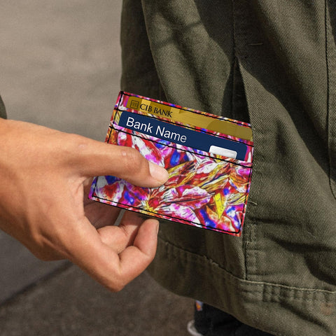 'Clematis' Faux Leather Cardholder