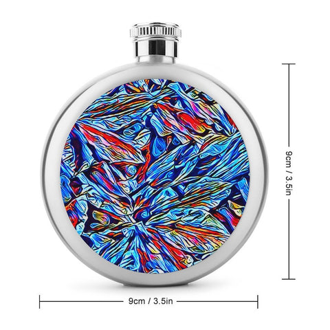 'Clematis Sapphire' Hip Flask