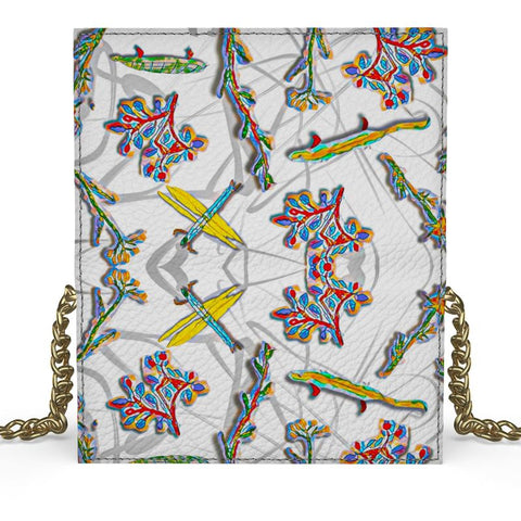 'Evolution' Evening  Bag (Gold Strap)