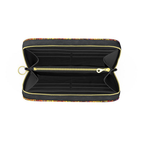 'Peony' Long Zipped Purse