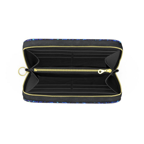 'Wild Poppies' Long Zipped Purse