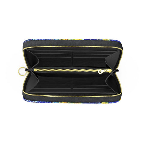 'Summer Basket' Long Zipped Purse