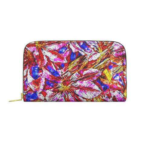 'Clematis' Long Zipped Purse
