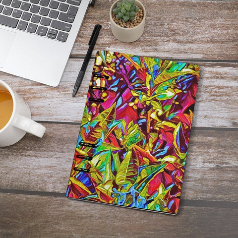'Tropique' Faux Leather A5 Binder Notebook