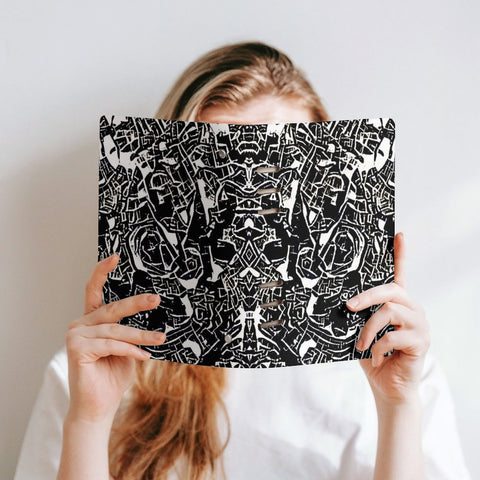 'Liquorice' Faux Leather A5 Binder Notebook