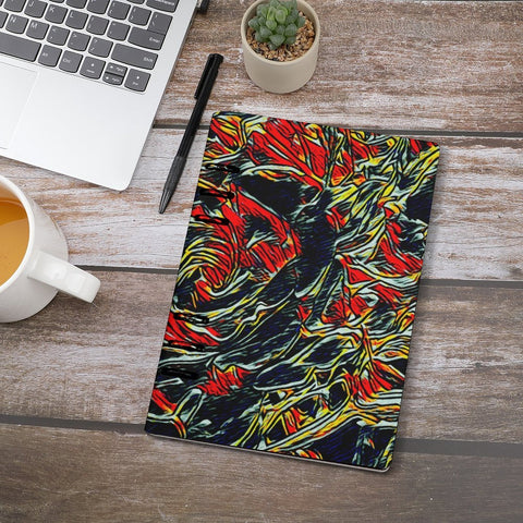'Earthquake' Faux Leather A5 Binder Notebook