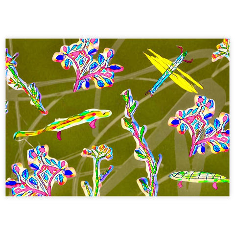 Sue Walker - Leather Sample Test Print