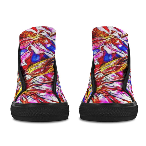 'Clematis' (Black) Women's 'Vancouver' High Top Boots