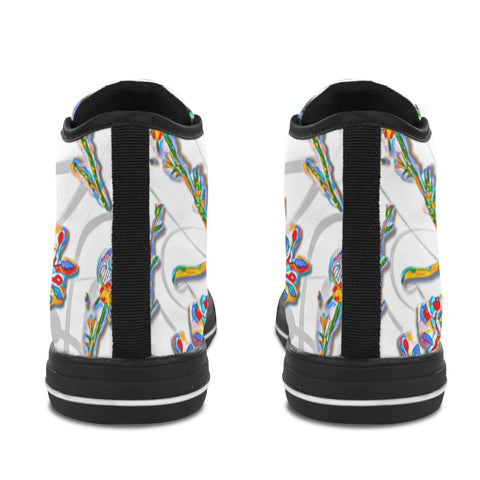 'Regenesis' (White Edit - Black Trim) Vancouver Women's Canvas Boots
